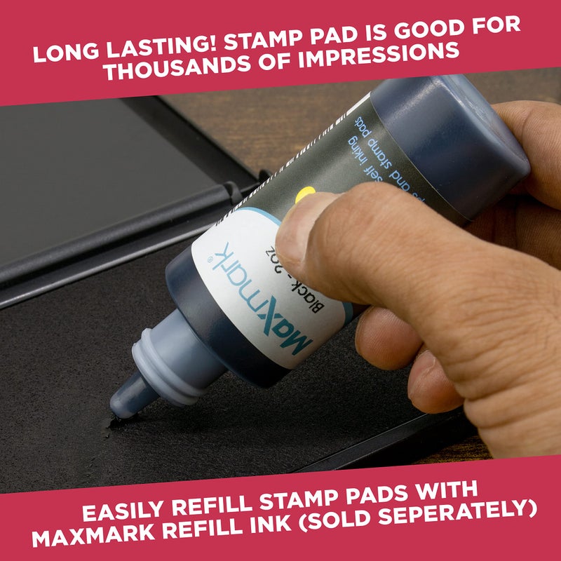 Rubber Stamp Creation Large Premium Green Ink Stamp Pad - 5" by 7" - Quality Felt Pad - Image 5